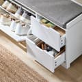 Pikkukuva 5 / 6: Rootz Shoe Storage Bench - kenkäkaappi - Enträänijärjestelmä - Avaruuteen säästävä muotoilu - 110x52x30cm - mukavuusistuimet tyynyllä