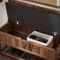 Miniatyrbild 6 av 9: Rootz Pine Storage Bench - Shoe Rack - Hallway Organizer - High Stability - 90x75x35cm