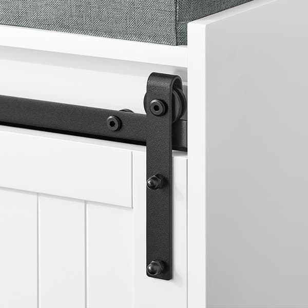 Rootz Shoe Bench - Storage Bench - Syöttötien järjestäjä - 200 kg: n kuormituskapasiteetti - 90x46x35cm