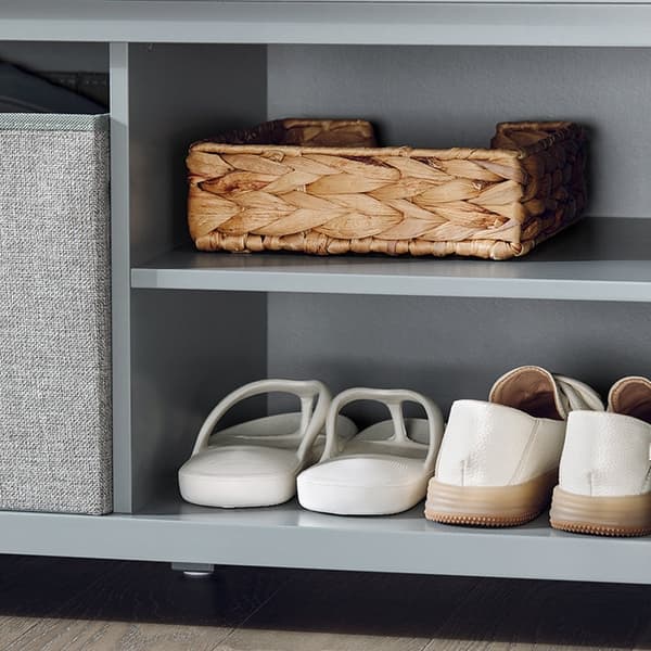 Rootz Shoe Bench - Entryway -järjestäjä - Varastointi - kätevä korkeus - MDF -materiaali - 110x46x38cm
