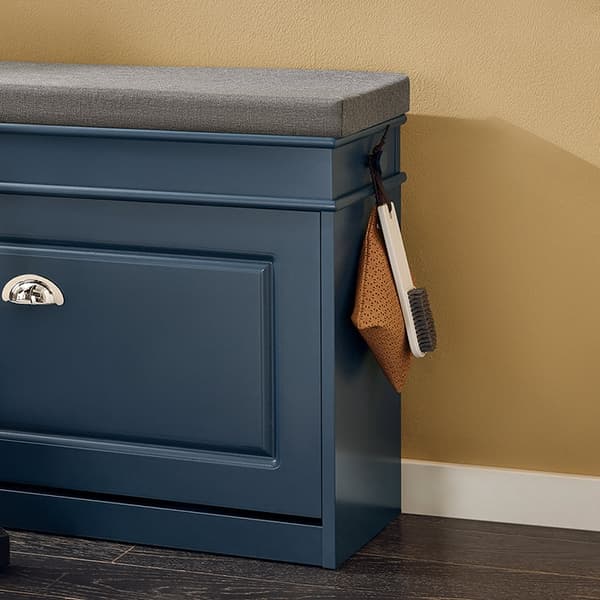Rootz Shoe Storage Cabinet - Footwear Organizer - Shoe Holder - Space Saving Shoe Rack - With Flap - 75x52x24cm