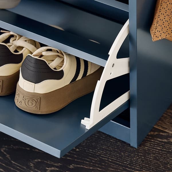 Rootz Shoe Storage Cabinet - Footwear Organizer - Shoe Holder - Space Saving Shoe Rack - With Flap - 75x52x24cm