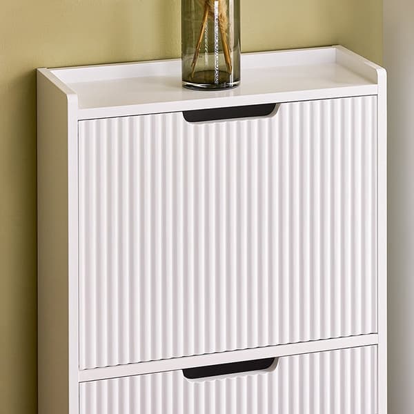 Rootz Shoe Cabinet - Shoe Organizer - Shoe Rack - Rumbesparende design - 50x90x19cm - Ideel til indgangsområder