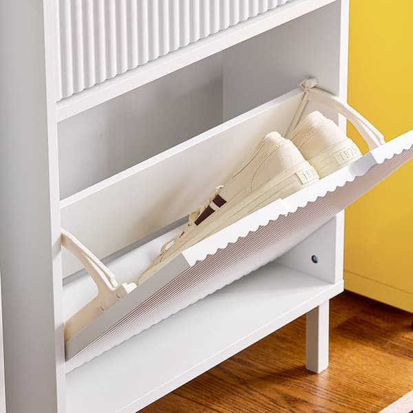 Rootz Shoe Cabinet - Shoe Organizer - Shoe Rack - Rumbesparende design - 50x90x19cm - Ideel til indgangsområder