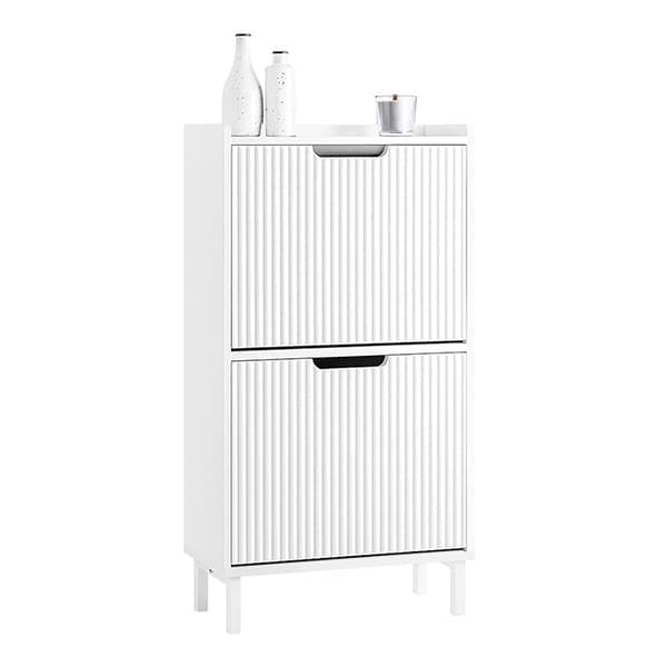 Rootz Shoe Cabinet - Shoe Organizer - Shoe Rack - Rumbesparende design - 50x90x19cm - Ideel til indgangsområder