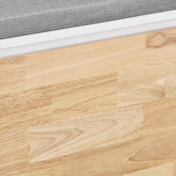 Rootz Entryway Shoe Cabinet - Shoe Organizer - Shoe Storage - Comfort Seating - MDF og Rubberwood - 61x47x26cm