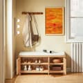 Pikkukuva 2 / 8: Rootzin käytäväpenkki - kenkävarastopenkki - Entrway Bench - Pehmeä pehmustettu istuin mukavuutta varten - 104 cm x 47cm x 35cm - enintään 3 väriä
