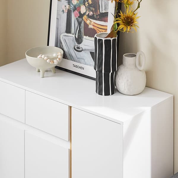 Rootz Modern Shoe Cabinet - Storage Unit - Space Saver - Compact & Justerbar - 80 cm x 85 cm x 34 cm