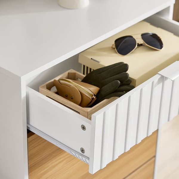 Rootz Shoe Storage Cabinet - Shoe Organizer - Fodtøjshylder - MDF & Metal Stability - 60x110x35cm