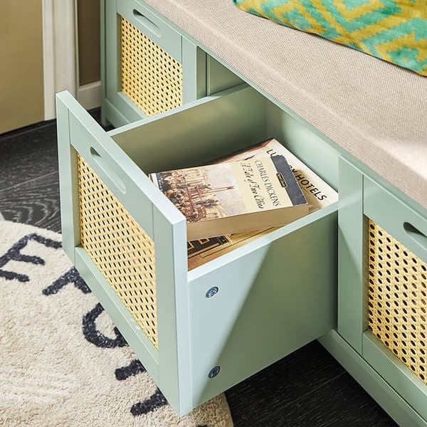 Rootz Shoe Storage Bench - Entryway -järjestäjä - kenkäkaappi - pehmustettu istuimen mukavuus - 90x45x35cm