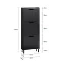Miniatyrbillede 4 af 8: Rootz Shoe Cabinet Organizer - Shoe Shelf - Footwear Storage - Rumbesparende - 50x130x19cm - Ideel til indgange - MDF/Metal - Sort