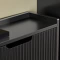 Miniatyrbillede 8 af 8: Rootz Shoe Cabinet Organizer - Shoe Shelf - Footwear Storage - Rumbesparende - 50x130x19cm - Ideel til indgange - MDF/Metal - Sort