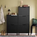 Miniatyrbillede 2 af 8: Rootz Shoe Cabinet Organizer - Shoe Shelf - Footwear Storage - Rumbesparende - 50x130x19cm - Ideel til indgange - MDF/Metal - Sort