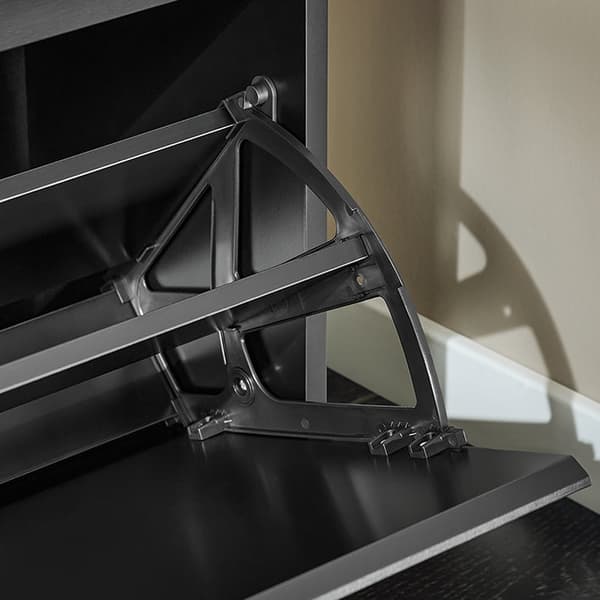 Rootz Shoe Cabinet - Skoopbevaring - skoarrangør - inkluderer sædepude - MDF, grå - 80x45x26cm