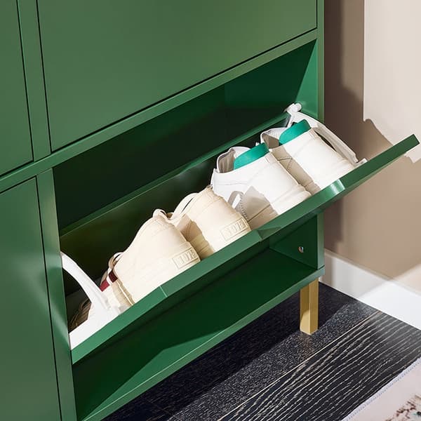 Rootz Shoe Storage -kaappi - kenkäjärjestäjä - kenkäteline - tilaa säästävä muotoilu - 100x90x19cm