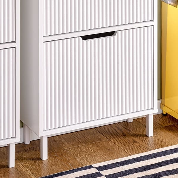 Rootz Space -Saving Shoe Cabinet - Footwear Storage - Shoe Organizer - Maximerar Space - 50x130x19cm