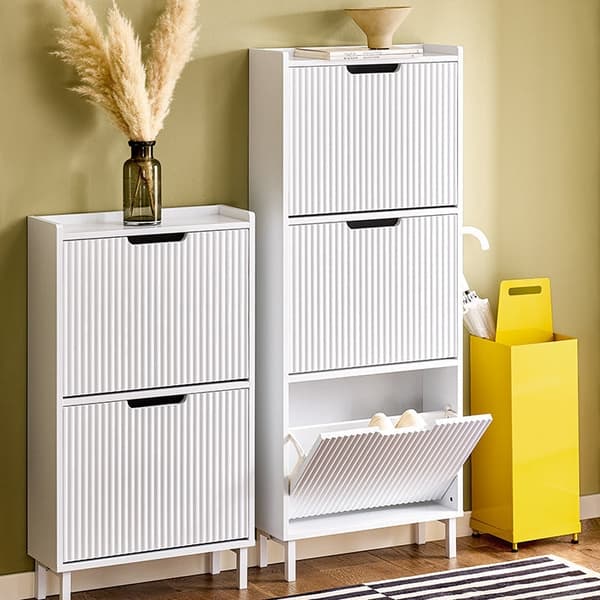 Rootz Space -Saving Shoe Cabinet - Footwear Storage - Shoe Organizer - Maximerar Space - 50x130x19cm
