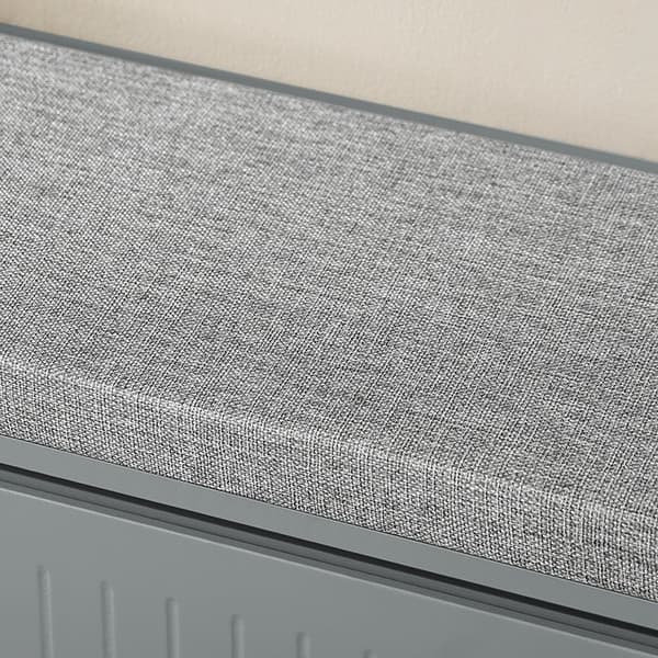 Rootz MDF skoskab - Fodtøjsarrangør - Opbevaring af indgang - Komfortabel sædepude - 80x45x26cm