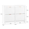 Miniatyrbillede 4 af 7: Rootz Shoe Cabinet - Shoe Storage - Footwear Organizer - Moderne design - kun 23 cm dyb - 104x82x23cm
