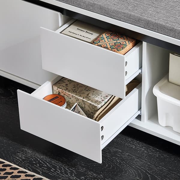 Rootz Shoe Cabinet - Storage Unit - Organizing Solution - Justerbare hylder - 110x42x35cm