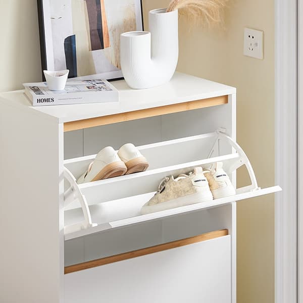 Rootz Modern Shoe Cabinet - Skoorganisatör - Folding Shoe Storage - Space Efficient - 60cm x 122 cm x 34 cm