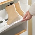 Miniatyrbillede 7 af 7: Rootz Modern Shoe Cabinet - Foldbare rum - Rumbesparende opbevaring - MDF & Bambus - 60x91x34cm