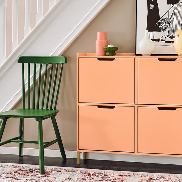 Rootz Shoe Cabinet - Footwear Organizer - Storage Unit - Compact Design - Steel Frame - 100x90x19cm for stabilitet og bekvemmelighed