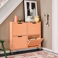 Miniatyrbillede 2 af 8: Rootz Shoe Cabinet - Footwear Organizer - Storage Unit - Compact Design - Steel Frame - 100x90x19cm for stabilitet og bekvemmelighed