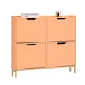 Miniatyrbillede 1 af 8: Rootz Shoe Cabinet - Footwear Organizer - Storage Unit - Compact Design - Steel Frame - 100x90x19cm for stabilitet og bekvemmelighed