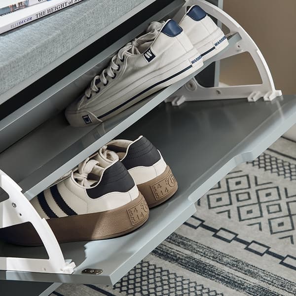 Rootz Shoe Storage Cabinet - Shoe Organizer - Shoe Rack - Space Saving Design - Dimensions: 60x52x24cm - Håller upp till 113 kg