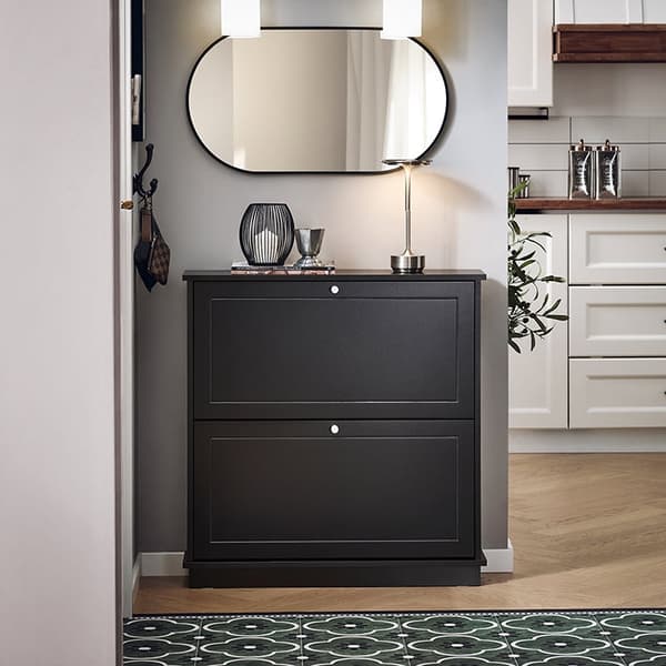 Rootz Shoe Storage Cabinet - Shoe Organizer - Entryway Shoe Rack - Rumbesparende design - 76x79x18cm