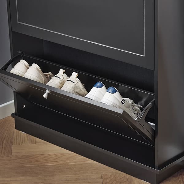 Rootz Shoe Storage Cabinet - Shoe Organizer - Entryway Shoe Rack - Rumbesparende design - 76x79x18cm