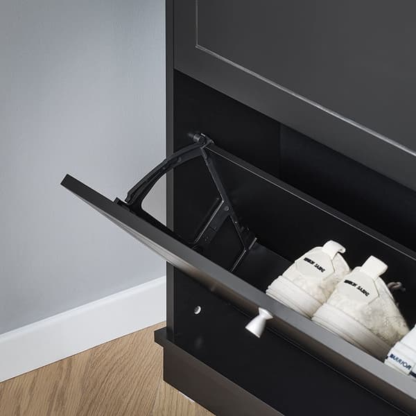 Rootz Shoe Storage Cabinet - Shoe Organizer - Entryway Shoe Rack - Rumbesparende design - 76x79x18cm