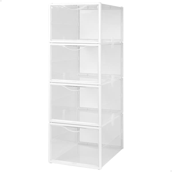Pinottava kenkälaatikko Max Home polypropeeni ABS 25 x 18,5 x 35 cm (4 osaa)