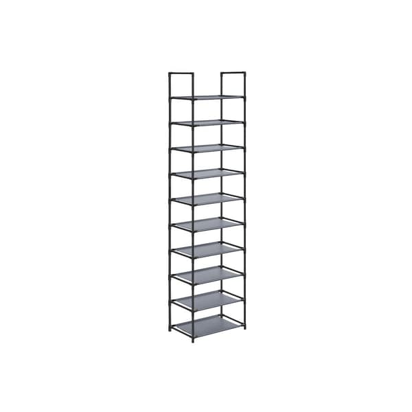 Skoreol, SONGMICS, 45x28x173 cm, Sort, Grå.