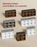 Miniatyrbild 6 av 6: Sittbänk, Skobänk, LHS023K03, 30,5x59,6x48 cm, Vintagebrun-Kastanjbrun.