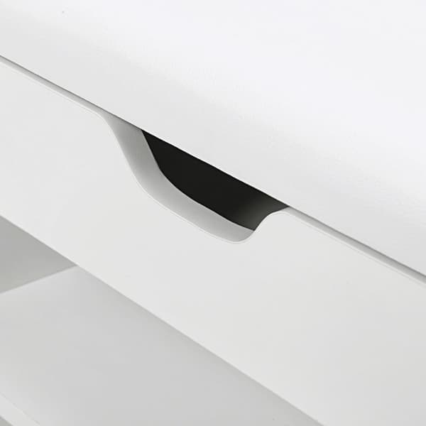 Sittbänk, VASAGLE LHS30W, 80x44 cm, Vit