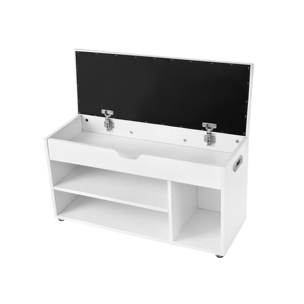 Sittbänk, VASAGLE LHS30W, 80x44 cm, Vit