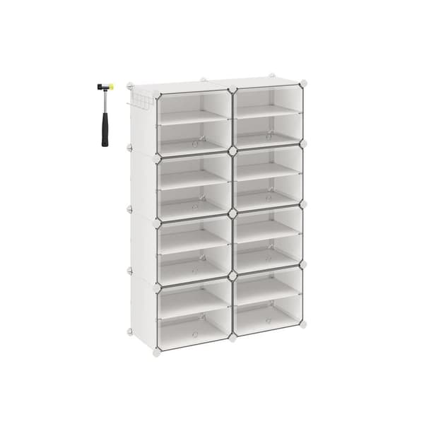 Skohylla, SONGMICS LPC034B01, 32x124x94 cm, Vit