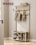 Miniatyrbillede 2 af 6: Garderobestativ, VASAGLE HSR409B01, 30x85 cm, Hvid