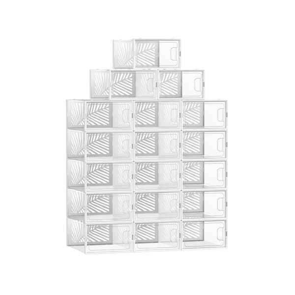 Skoboxar, SONGMICS, 33.5x23x14 cm, Transparent-Vit