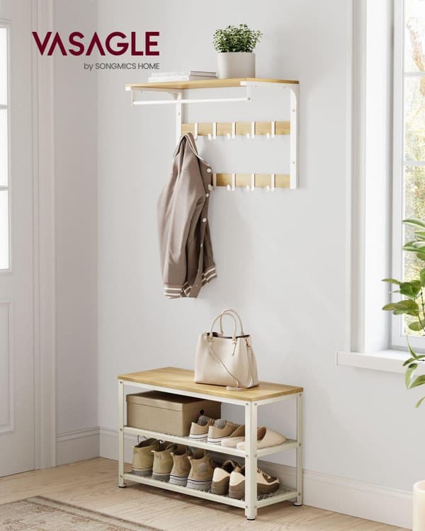 Skobänk, VASAGLE, 73x30 cm, Beige