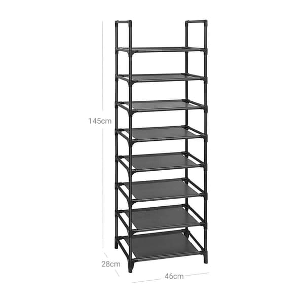 Skoreol, SONGMICS, 46x28x145 cm, Sort