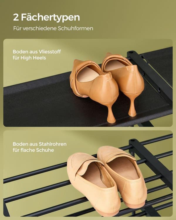 Sko Rack, SONGMICS, 171x29 cm, Sort