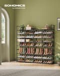 Miniatyrbillede 2 af 8: Sko Rack, SONGMICS, 171x29 cm, Sort