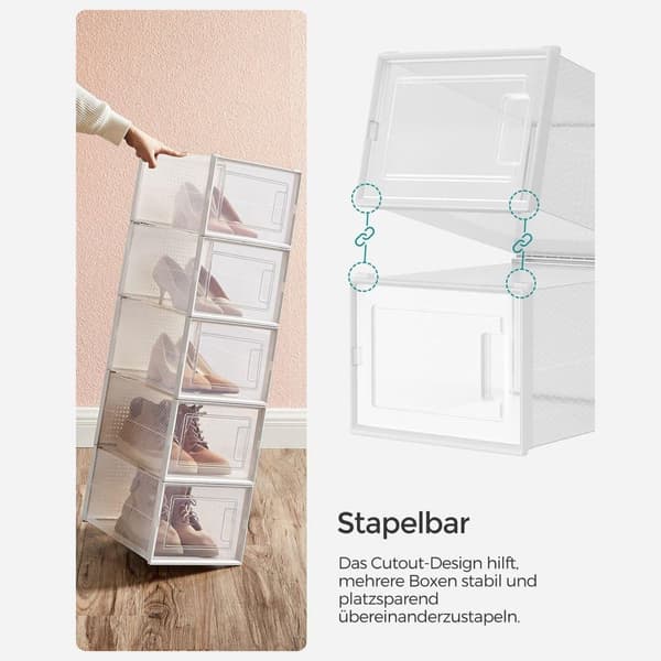 Skolåda Set, SONGMICS, 35x25 cm, Transparent