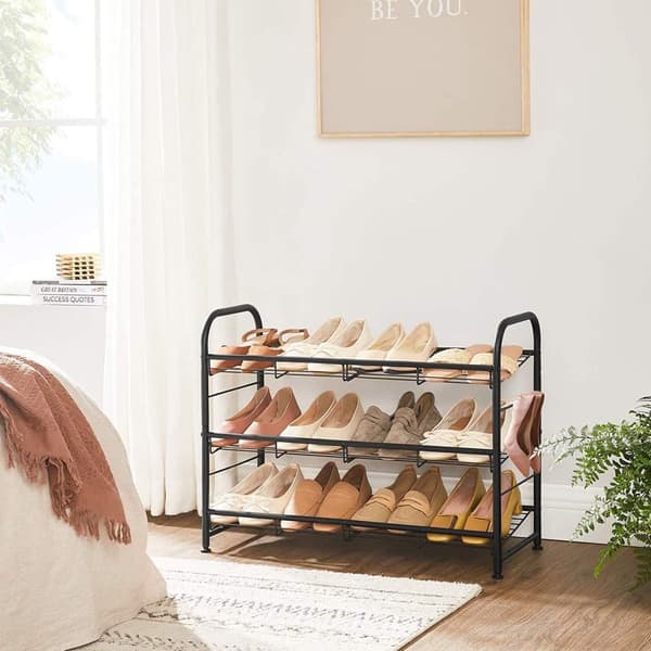 Skohylla, SONGMICS, 68,5x27,5x49,5 cm, Svart