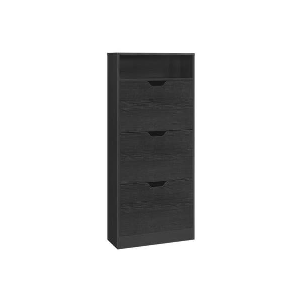 Skoskab med åbent rum - Justerbar - Ebony Black