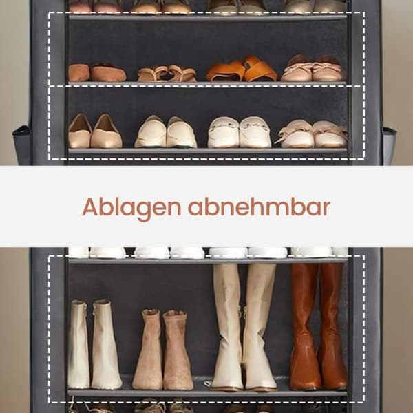 Sko rack - 10 niveauer, skoskab og opbevaring