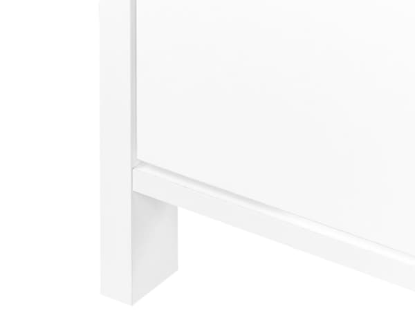 Skoopbevaringsskab Hvidt træ Spånplade Ben i gummitræ 4 rum Moderne design Entre Gang